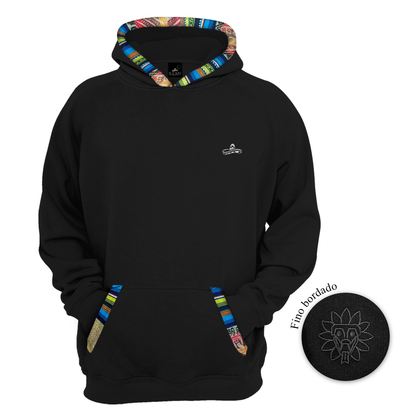 SUDADERA KUKULCAN NEGRO