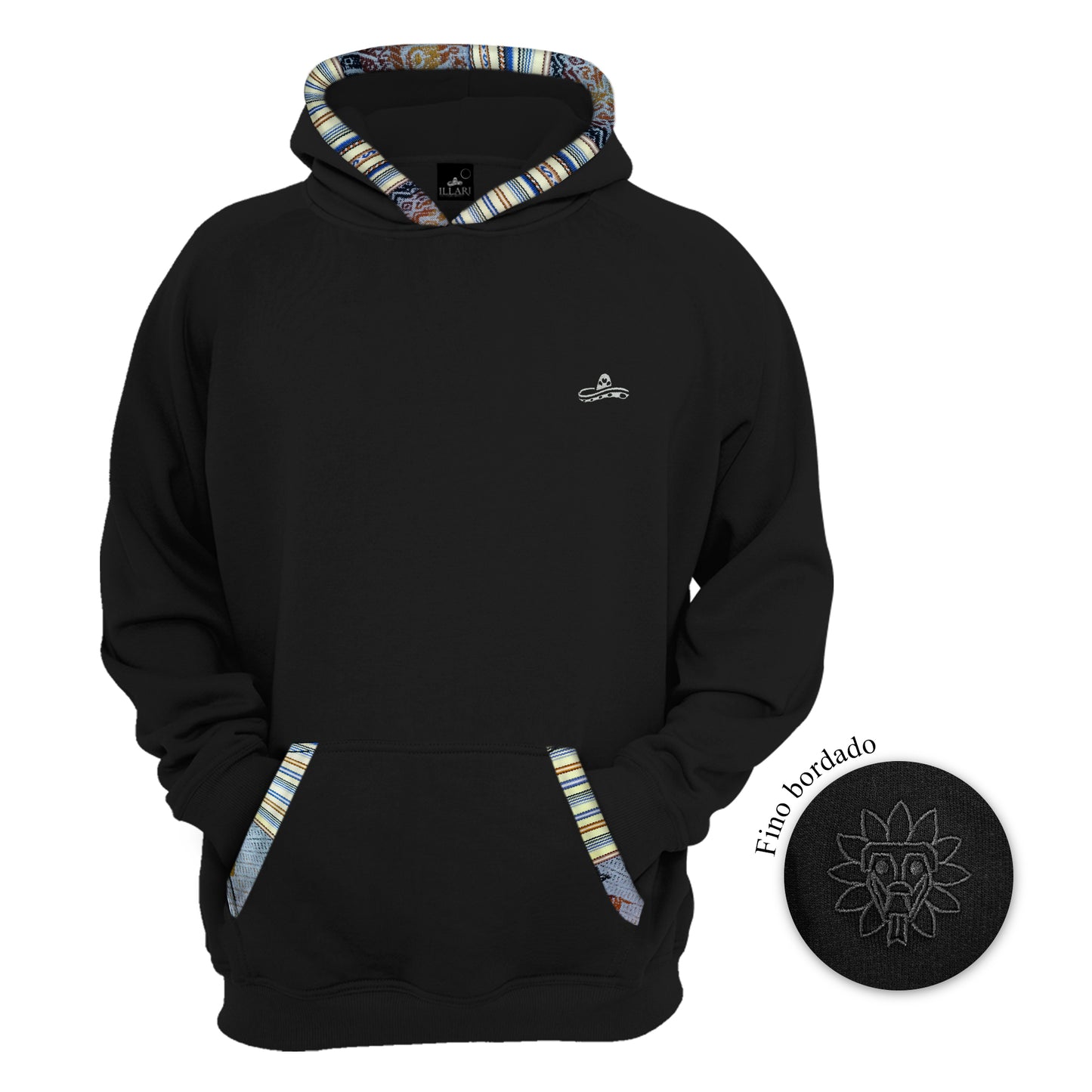 SUDADERA KUKULCAN NEGRO