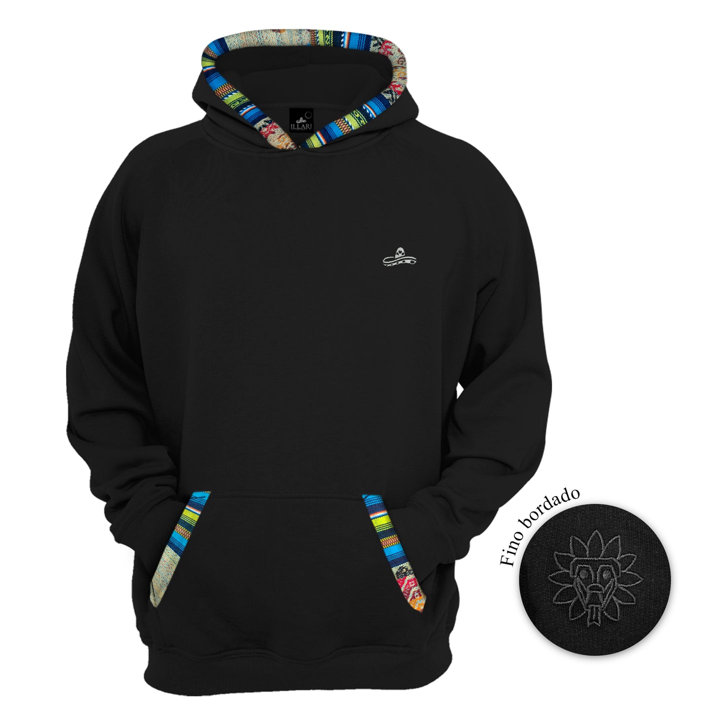 SUDADERA KUKULCAN NEGRO