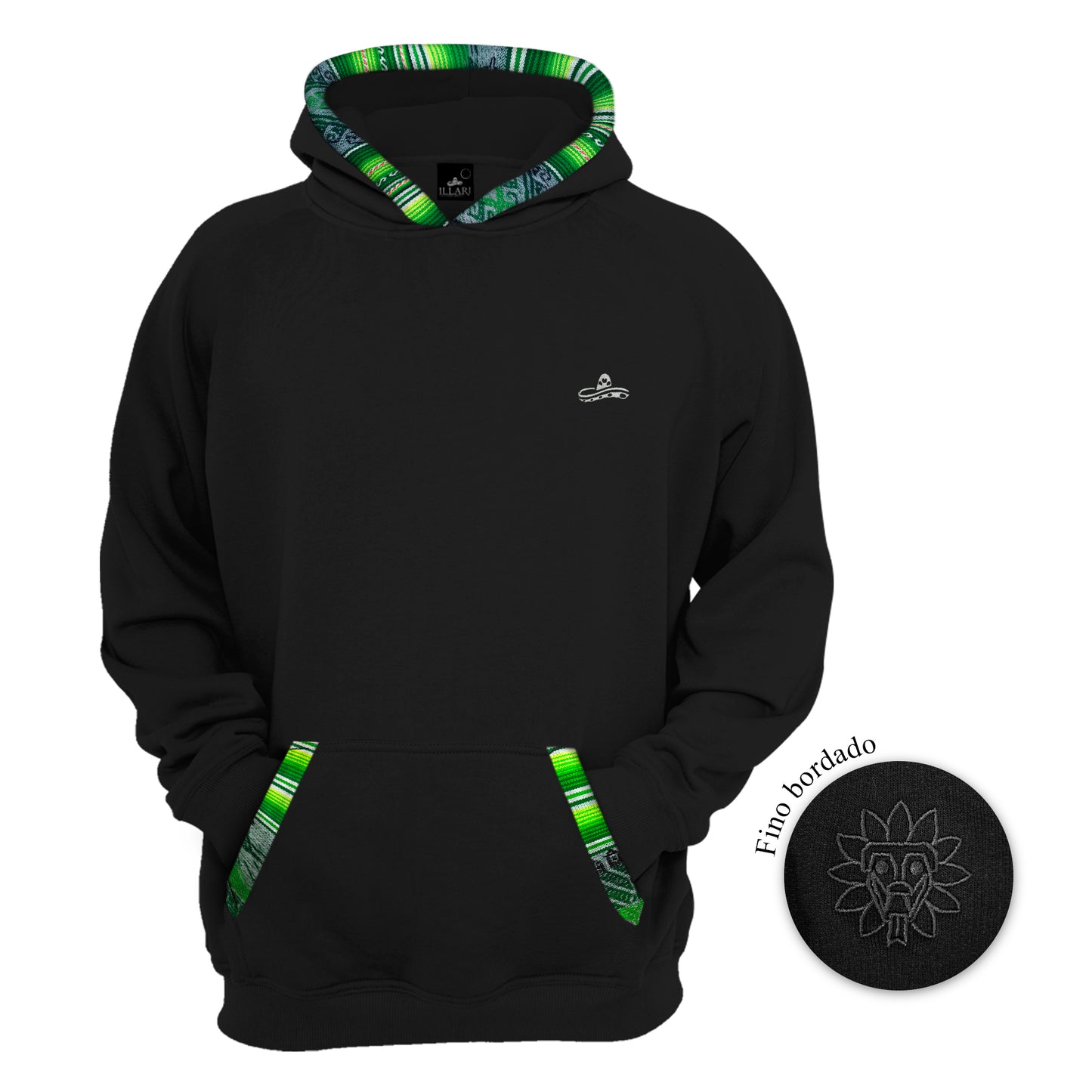SUDADERA KUKULCAN NEGRO