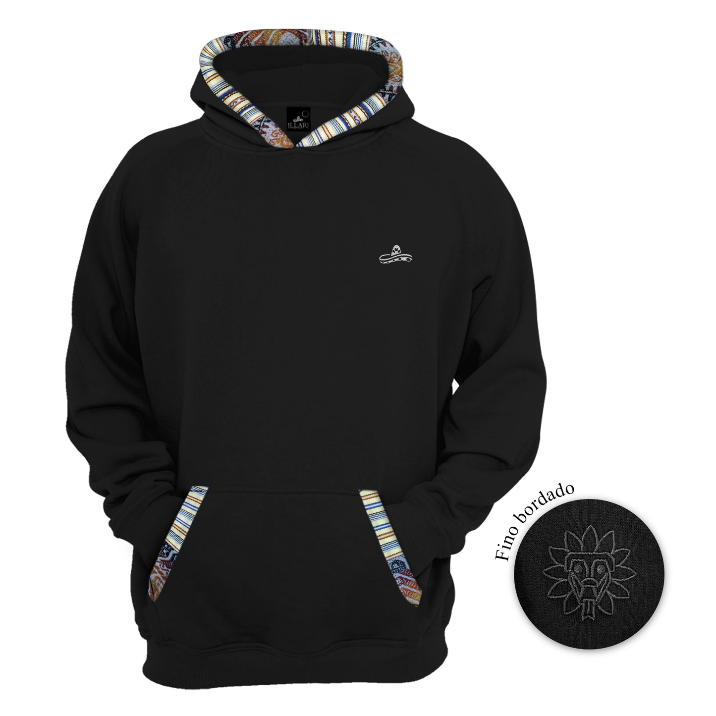 SUDADERA KUKULCAN NEGRO