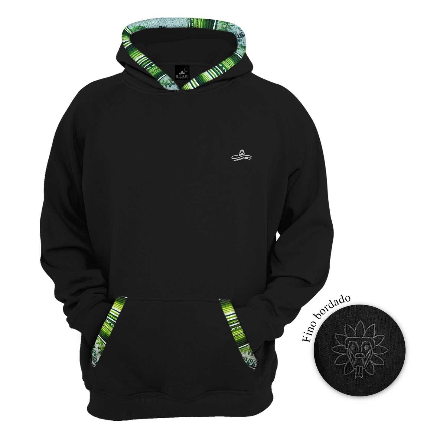 SUDADERA KUKULCAN NEGRO