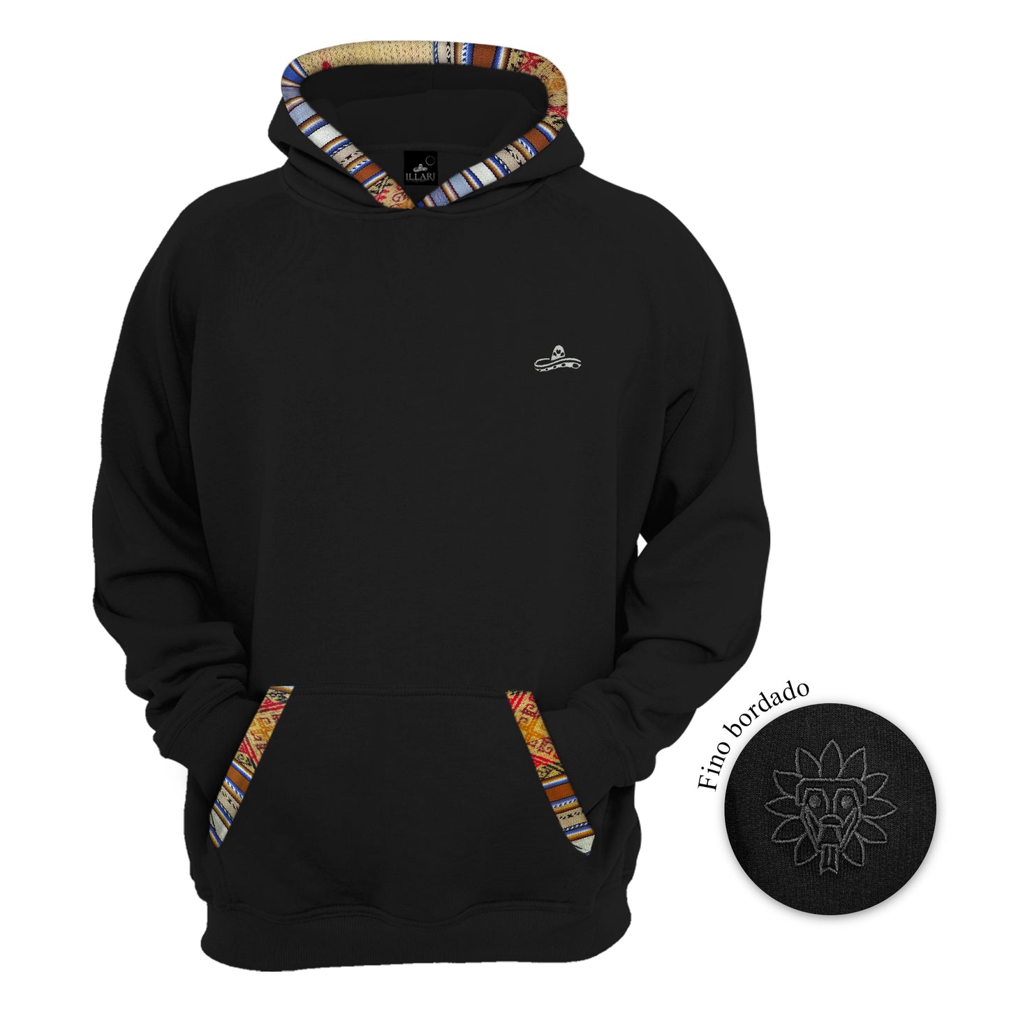 SUDADERA KUKULCAN NEGRO