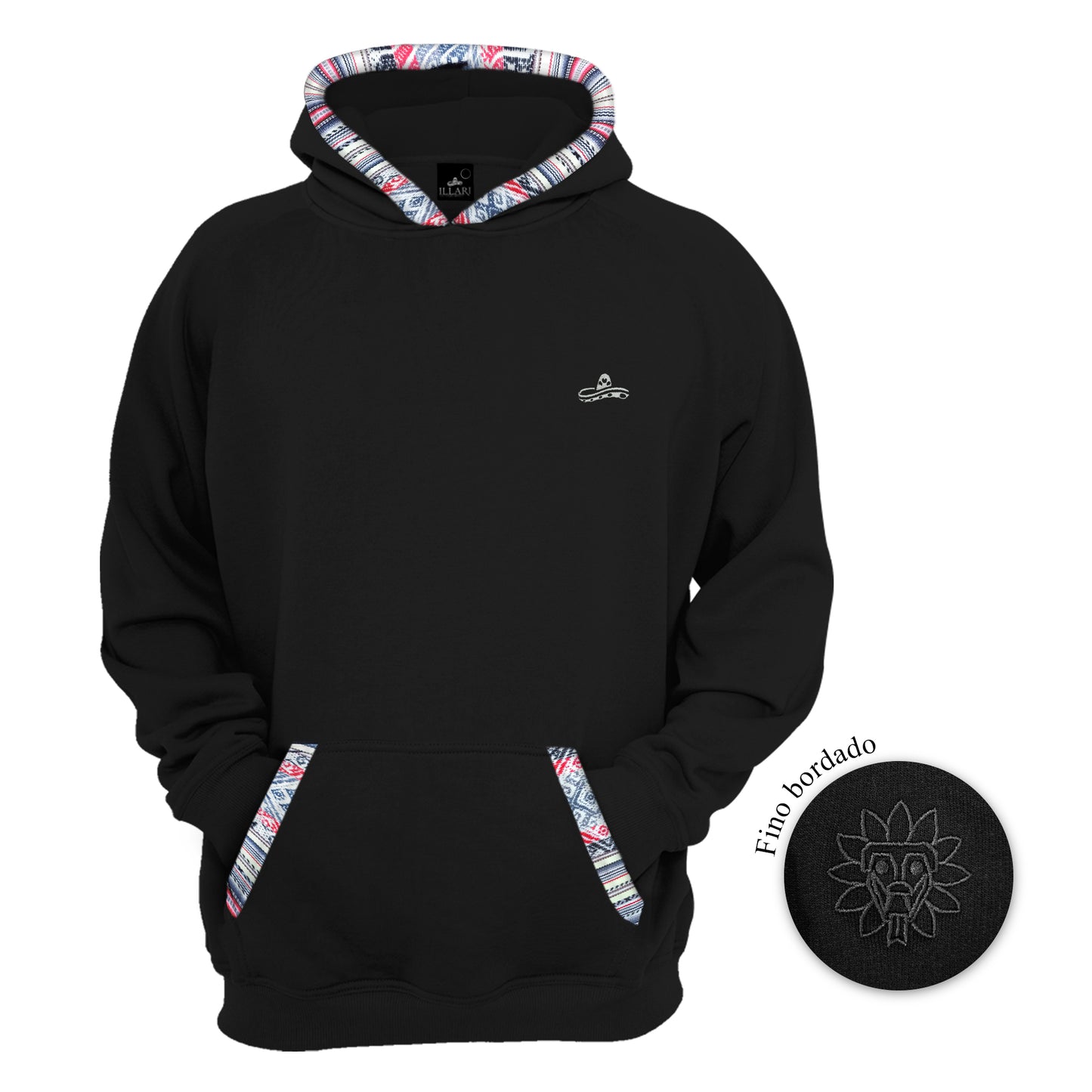SUDADERA KUKULCAN NEGRO