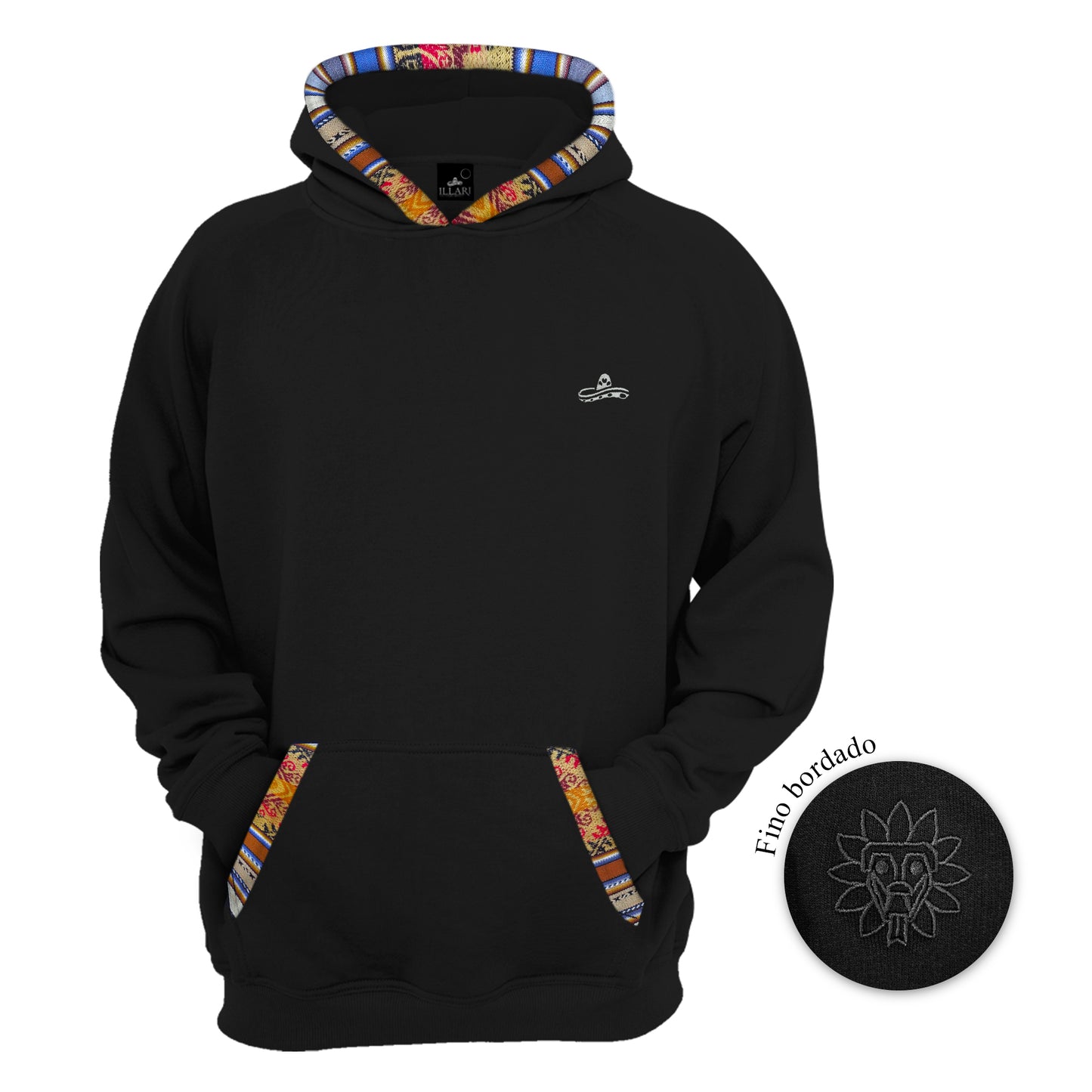 SUDADERA KUKULCAN NEGRO