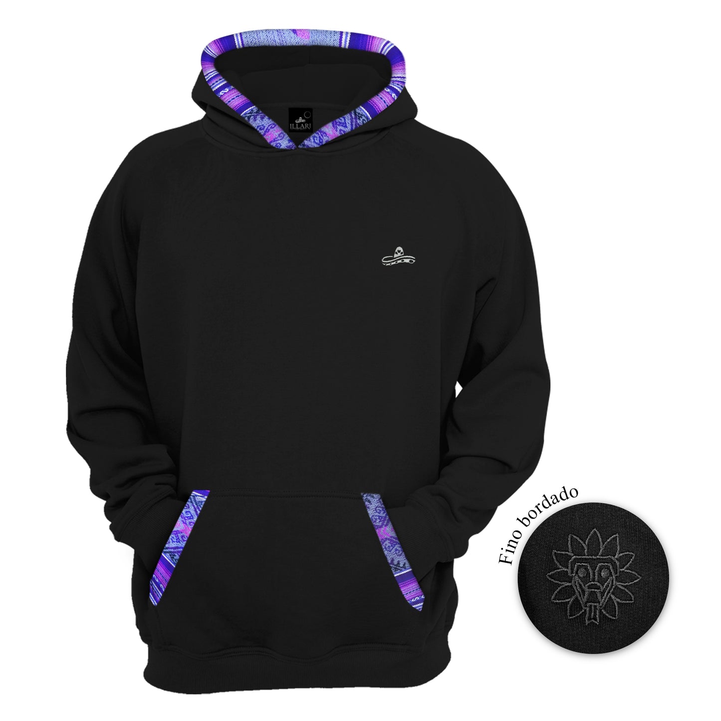 SUDADERA KUKULCAN NEGRO