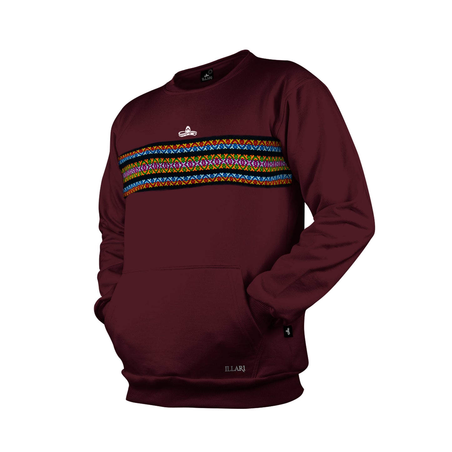 SUDADERA TEOTIHUACÁN GUINDA