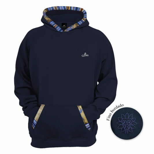 SUDADERA KUKULCAN AZUL MARINO