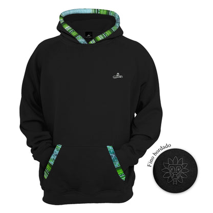 SUDADERA KUKULCAN NEGRO