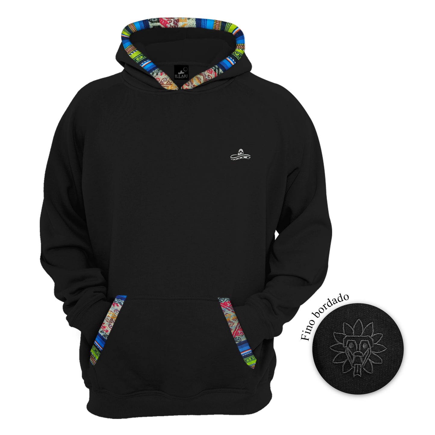 SUDADERA KUKULCAN NEGRO