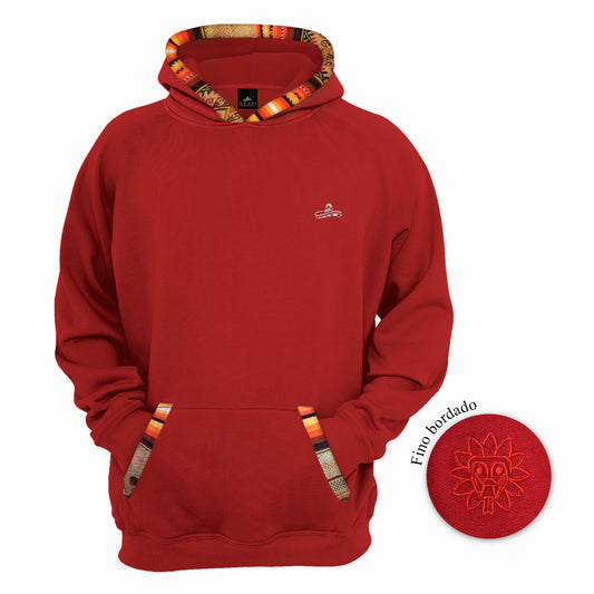 SUDADERA KUKULCAN ROJO