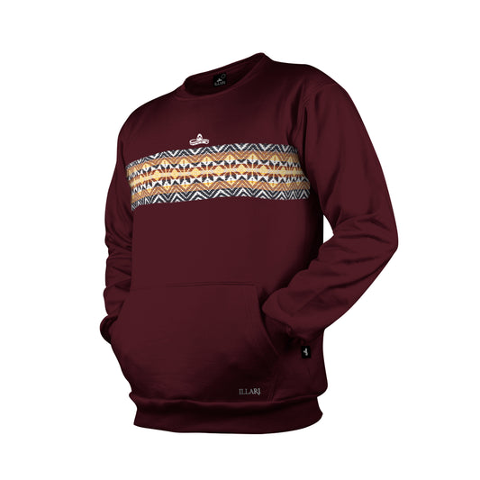 SUDADERA TEOTIHUACÁN GUINDA